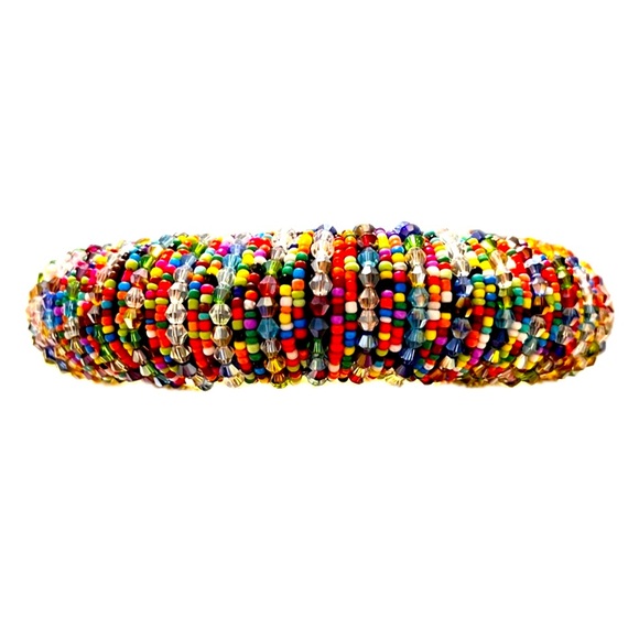 Multi colored HeadbandnCrystal AB cut Beaded headbands - Picture 5 of 13